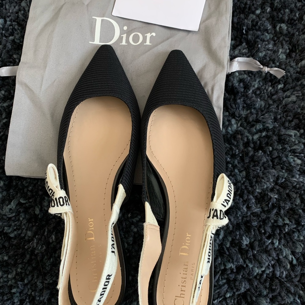 Dior J’adior slingback ballerina flat sandals size 36 - Picture 8 of 14